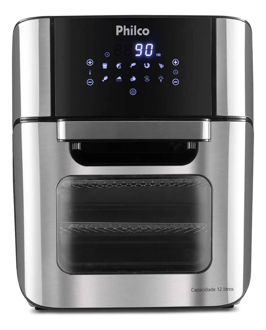 Fritadeira Air Fryer Oven Philco PFR2200 4 em 1 12 Litros 1800W Cor Preto